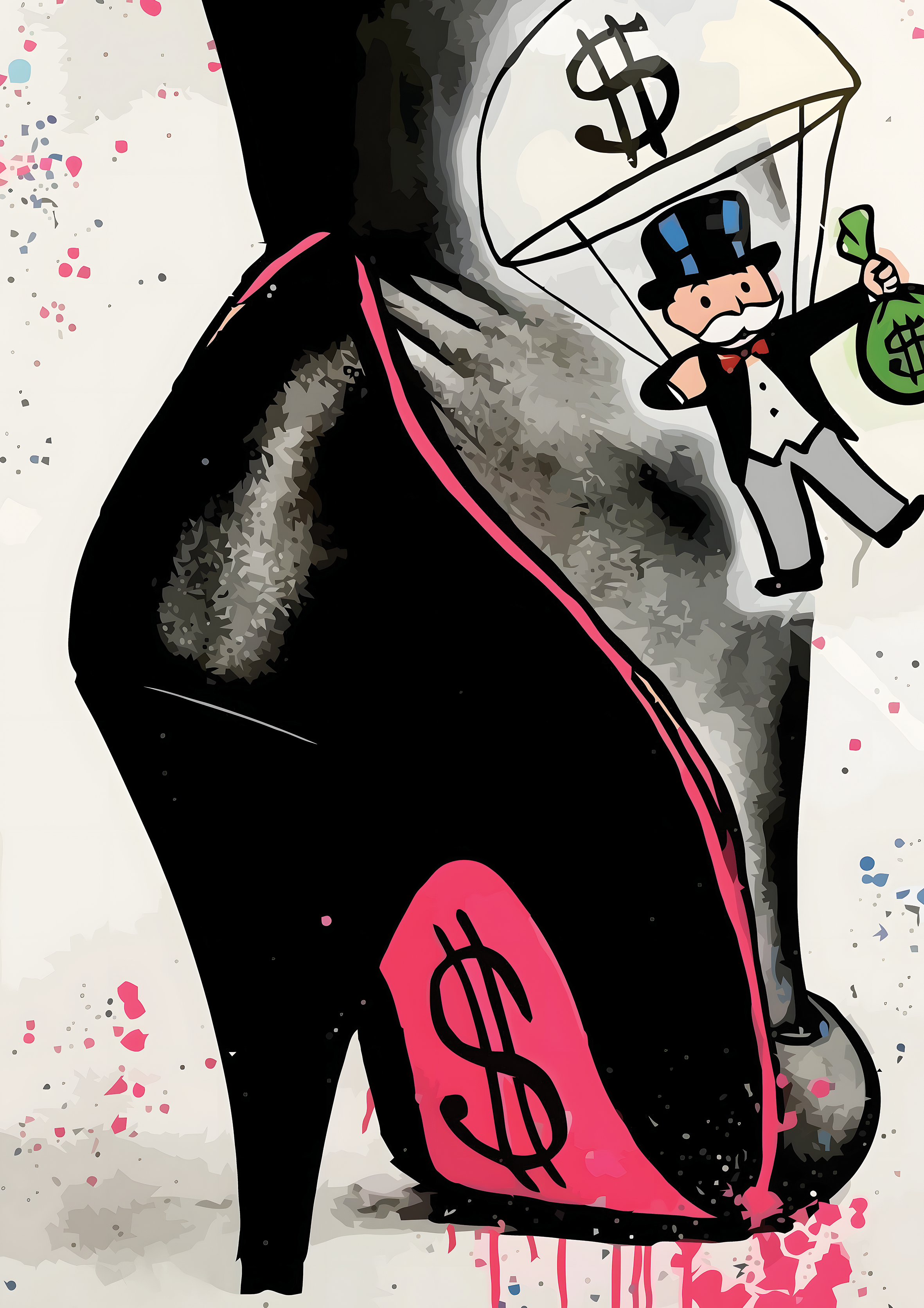 Alec Monopoly Pink Bottoms metal poster artwork